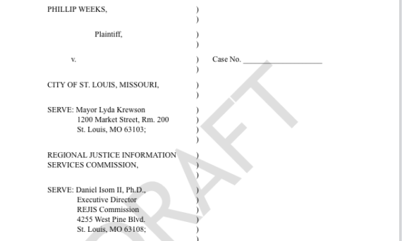 Sunshine Requests for Vehicle Stop Databases showing racial disparities in Missouri denied.  Lawsuit Filed.  November 13, 2019